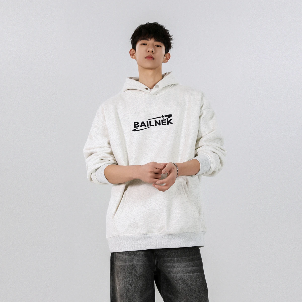 Мужская толстовка GIOIO однотонная повседневная без железа новые весенние модные