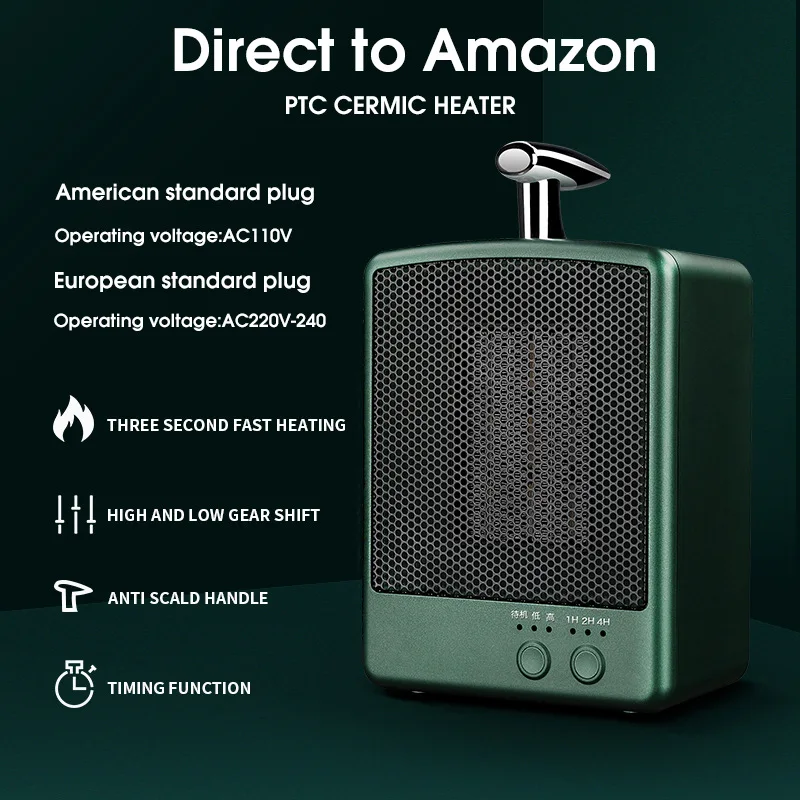 

Бытовой мини-обогреватель воздуха с быстрым нагревом, офисный Настольный обогреватель, маленький Электрический подогреватель для студент...