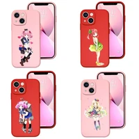 girl princess phone case red pink for apple iphone 12 pro 13 11 pro max mini xs x xr 7 8 6 6s plus se 2020 shockproof cover