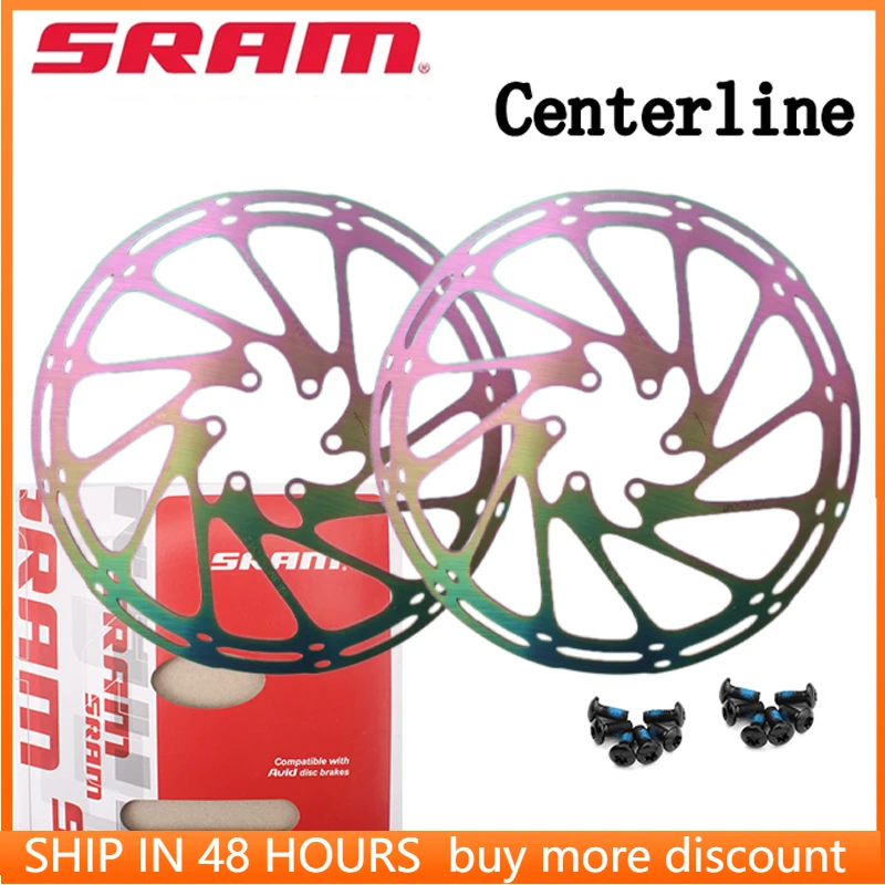2PCS SRAM Avid Bike Brake Rotors Rainbow Gold 160mm 180mm 203mm Centerline Road MTB Bicycle Hydraulic Disc Stainless Rotor - купить по