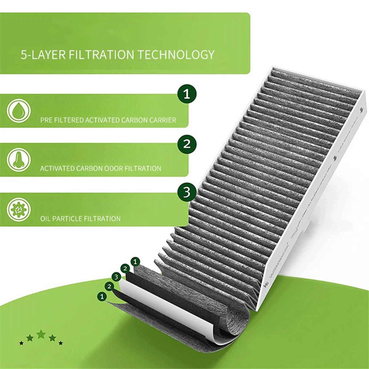 Фильтр для капота Bora Pure Puakf с активированным углем запчасти самостоятельной