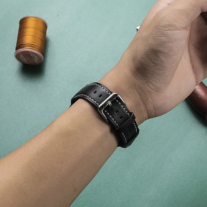 Strap For Oppo watch 3 leather Watchband Suitable for oppo 3 Watch Bracelet Quality Leather  Watch Wristband 5Pcs/lot Wholesale