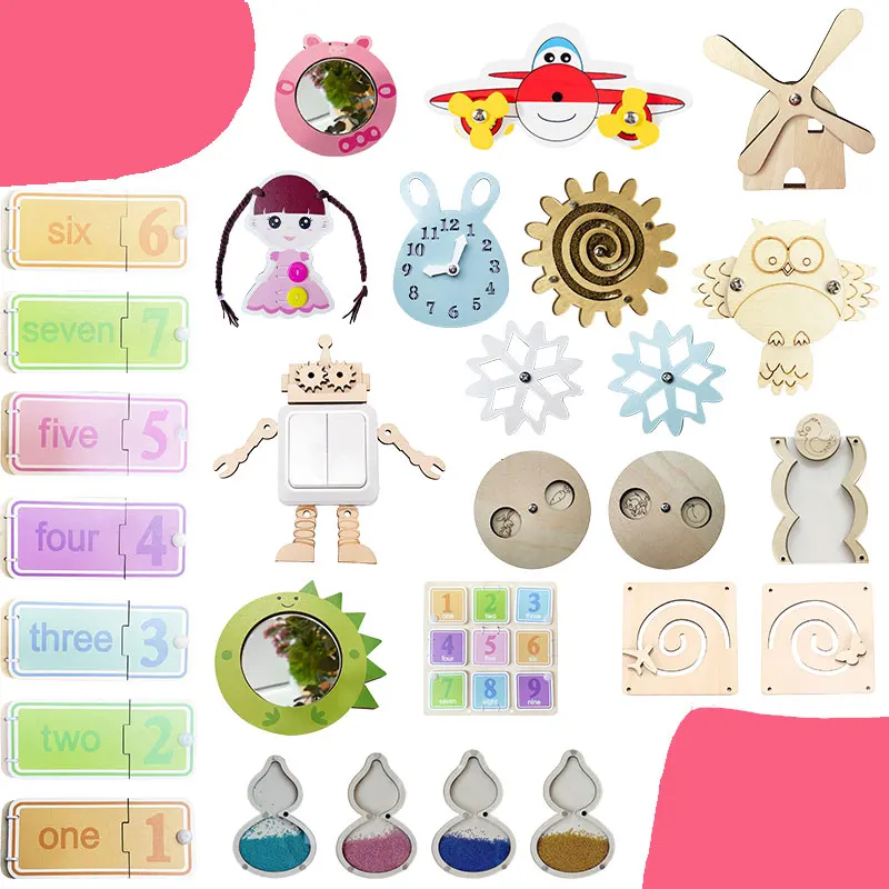 Игрушки Монтессори для малышей занятая доска часы с морковью крокодиловый