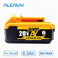 new 20v 6 0ah max xr 18650 battery power tool replacement for dewalt dcb184 dcb181 dcb182 dcb200 20v 6a 18v battery with charger