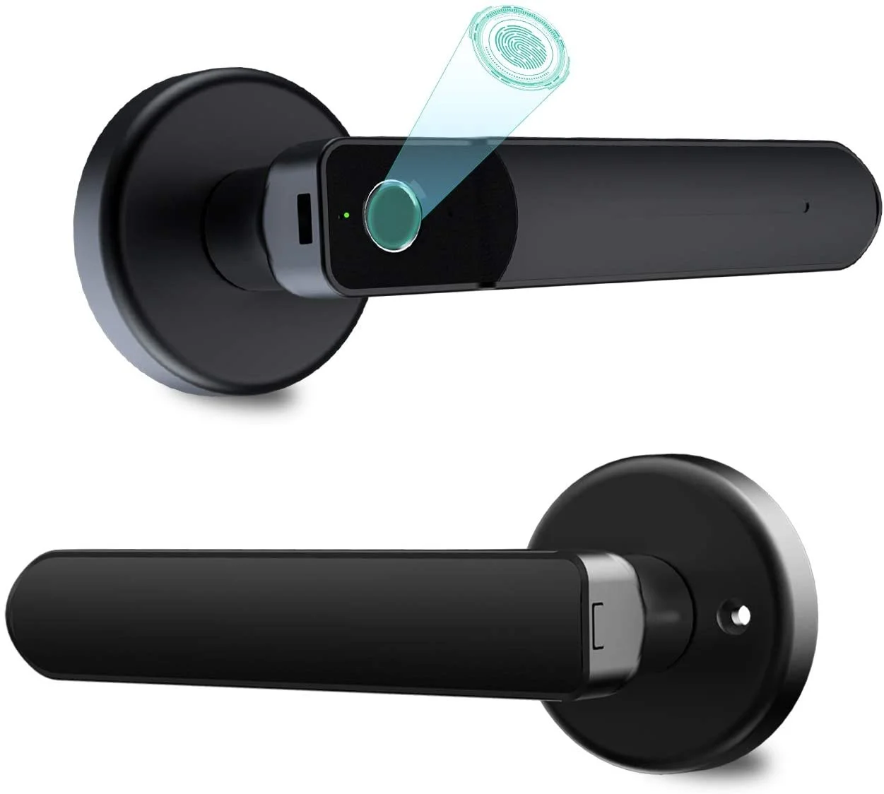 

Fingerprint Door Lock, SMONET Electronic Biometric Smart Deadbolt Keyless Entry Digital Door Lock For Bedroom,Key Handle Door