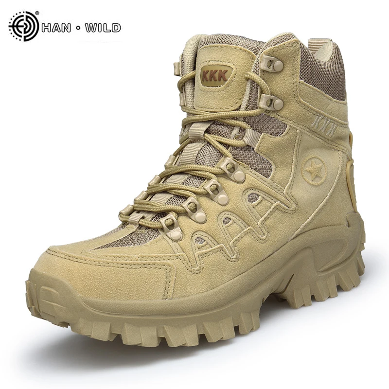 

Winter Shoes Men Military Boots Special Force Leather Waterproof Desert Combat Army Shoes Mens Tactical Ankle Snow Boot Man