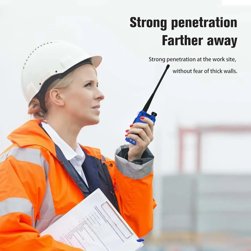 Original Baofeng UV 5R Blue 10KM CB Ham Radio Station Two-way Amateur VHF Powerful 5W UV-5R Walkie-talkie Hunting Radios