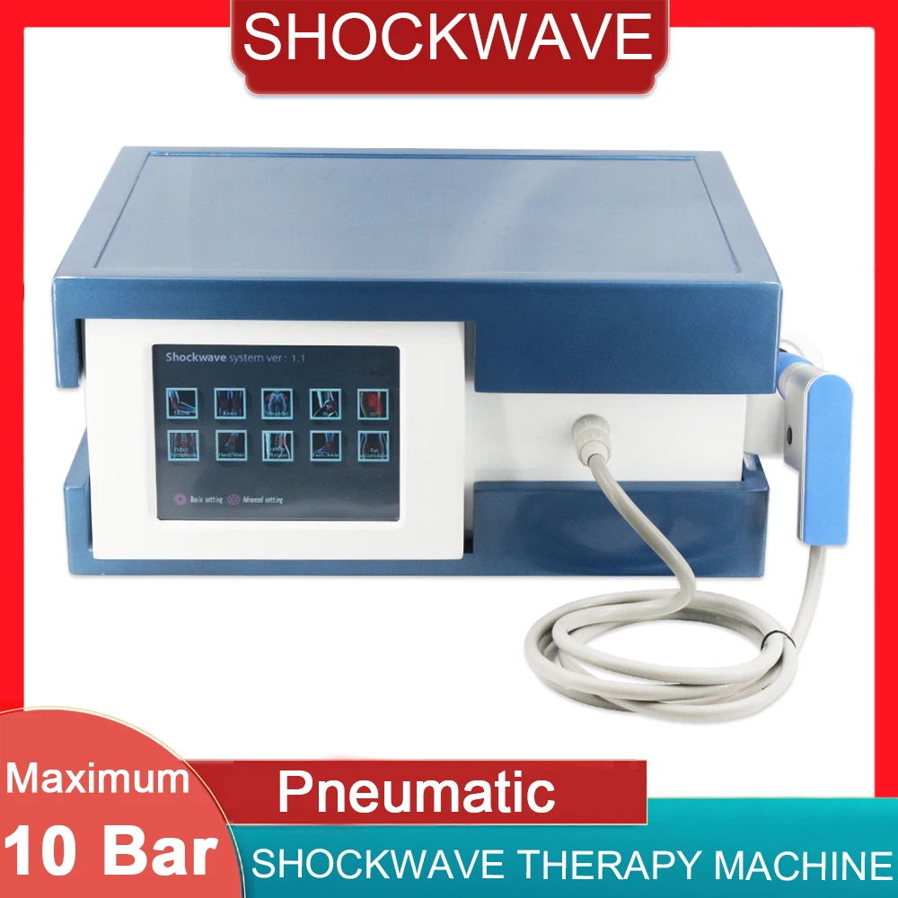

New Pneumatics Shockwave Therapy Device Body Massager Leg Knee Pain Shock Wave Physiotherapy Machine ED Treatment Health Care