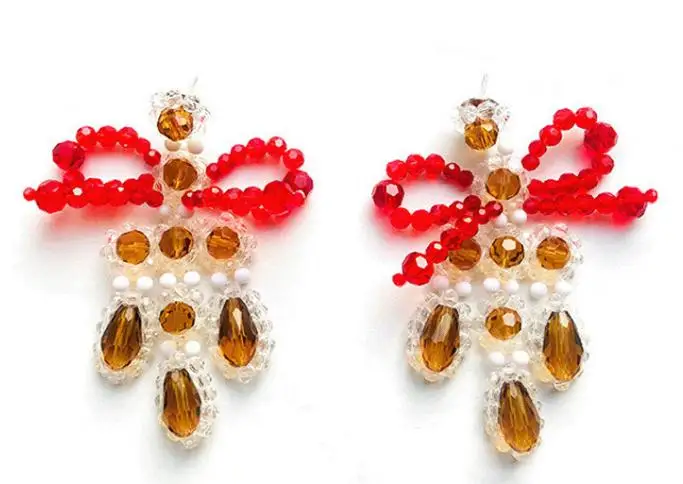 

Unique Design AA Pearl Earrings,Red Champagne Crystal Handwork Flower Stud Jewelry,Wedding Birthday Party Charming Women Gift