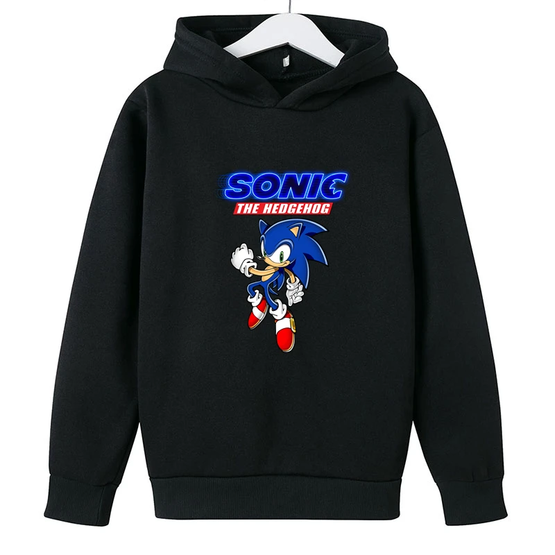 

2022, одежда для мальчиков и девочек, пуловер с мультяшным рисунком, суперзвуковая толстовка, милая, крутая, модная, Забавная детская толстовк...