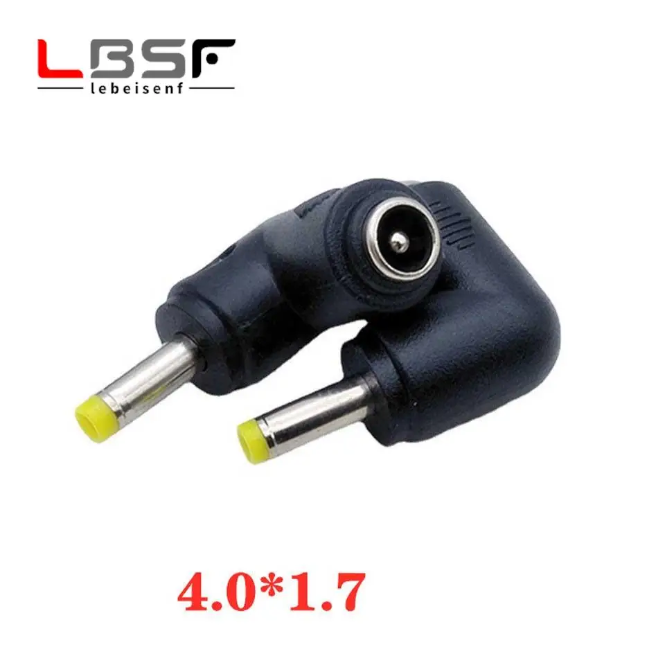 

100 шт. адаптер постоянного тока DC5, 5*2,1 гнездовой DC4.0 * 1.7 преобразователь питания постоянного тока, изгиб головки 90 градусов