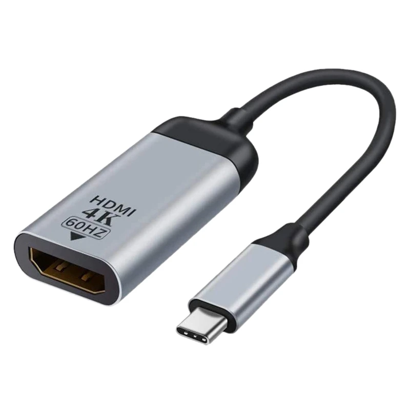 

Переходник с USB C на HDMI / DP 4K 60 Гц для подключения и воспроизведения, совместимый со всеми выходными видеооборудованиями типа C-DP