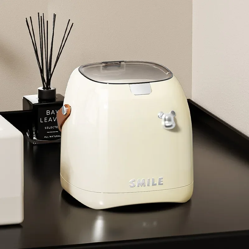 Роскошный Настольный мусорный бак Beishan 2L маленькая бумажная корзина с ручкой