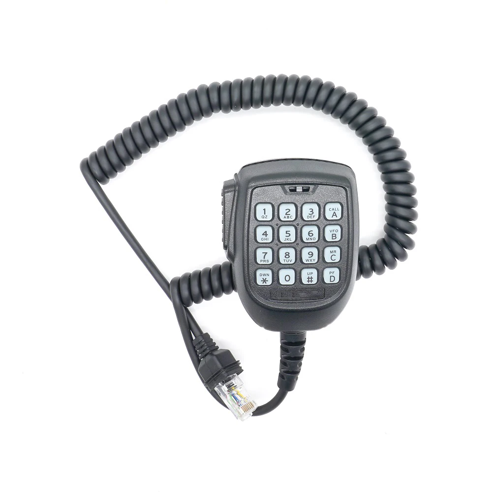 Walkie Talkie 8-pin Speaker Mic Hand Microphone For KMC-62 Walkie Talkie with Keyboards for Car Radio Connector Type RJ45