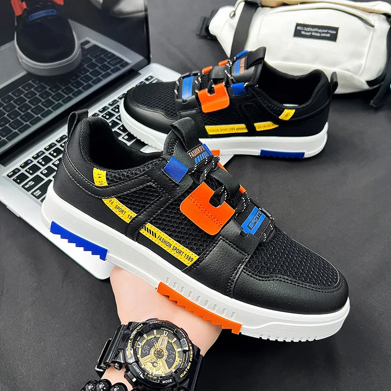 

Men's Shoes Spring Sports Shoes Korean Version of The Trend of Breathable Students All-match Tide Shoes Men's White Shoes Shoes