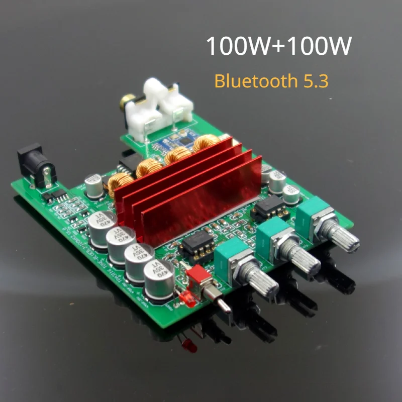 Nvarcher Bluetooth 5.3 TPA3116D2 Digital Power Amplifier Board Stereo100W*2 Amplifier for 3-10 Inch Speaker Upgraded Version