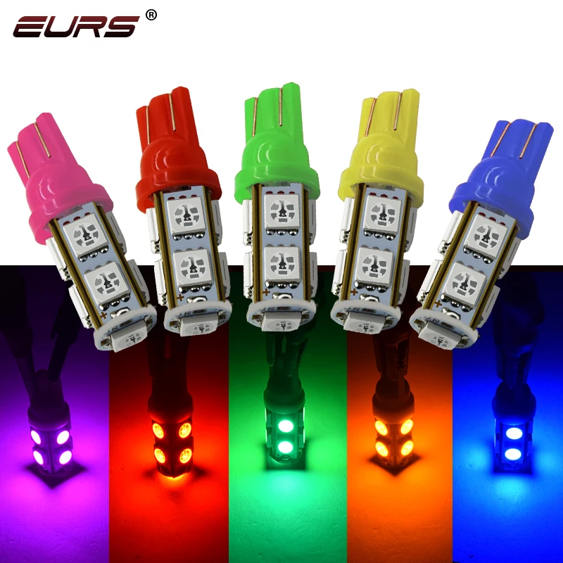 

10шт LED W5W T10 194 168 W5W 9SMD сигнальная лампа Светодиодная Парковочная лампа Автоматическая Клинообразная габаритная лампа Ярко-белые лицензионные лампочки 12V