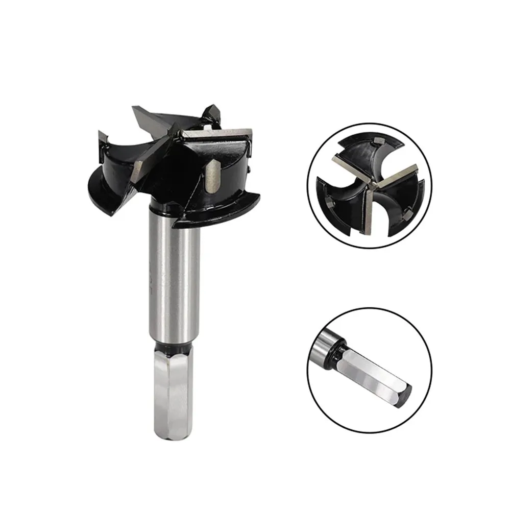 

1pc Forstner Drill Bit 35mm 3 Flutes Carbide Tipped Drill Wood Auger Cutter Woodworking Hole Saw Cutter For Woodwork Perforated