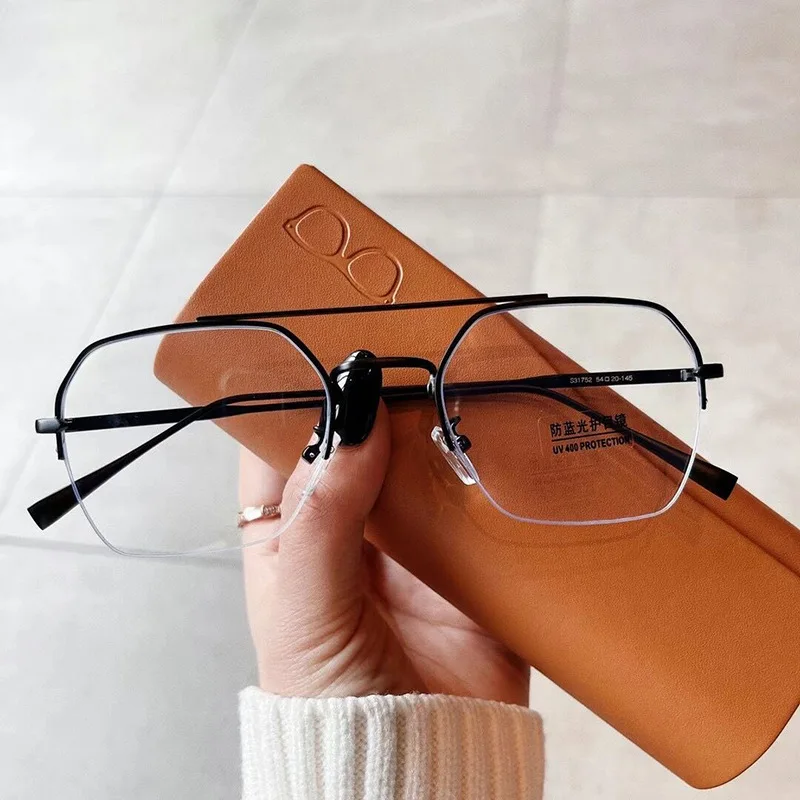 Очки в полуоправе для мужчин и женщин аксессуар защиты от ультрафиолета