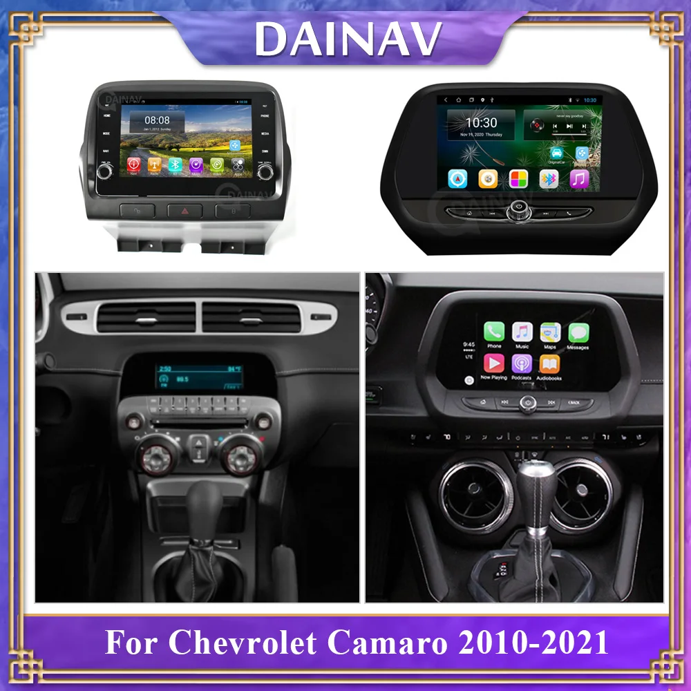 

6+128G Android 10 For Chevrolet Camaro 2010-2015 2016-2021 Touch screen Car GPS Navigation Stereo multimedia Player Auto Radio