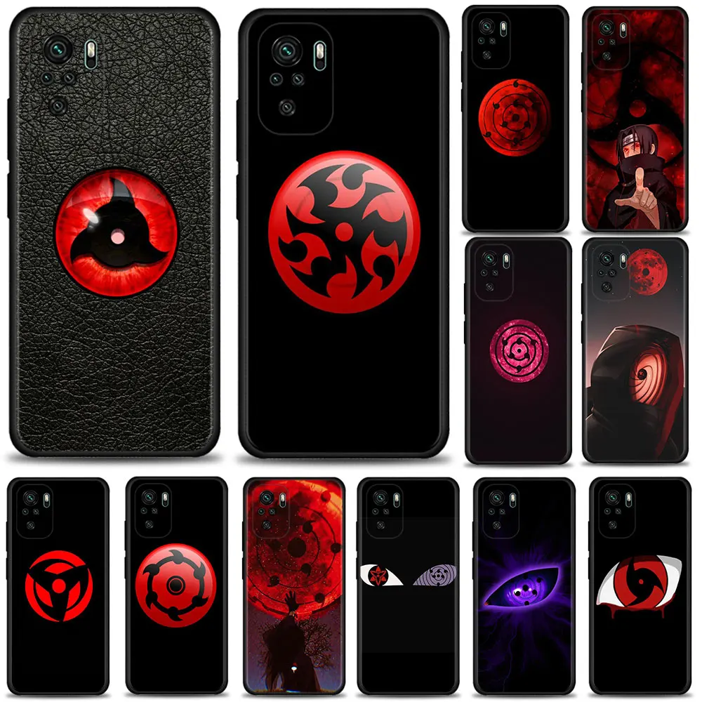 

Phone Case for Xiaomi Redmi 9 9a 9c 8 k40 Note 9s 9 10 11 8 pro 7 11t 9t 8t Cover Silicone Coque Naruto Sasuke Sharingan Eyes