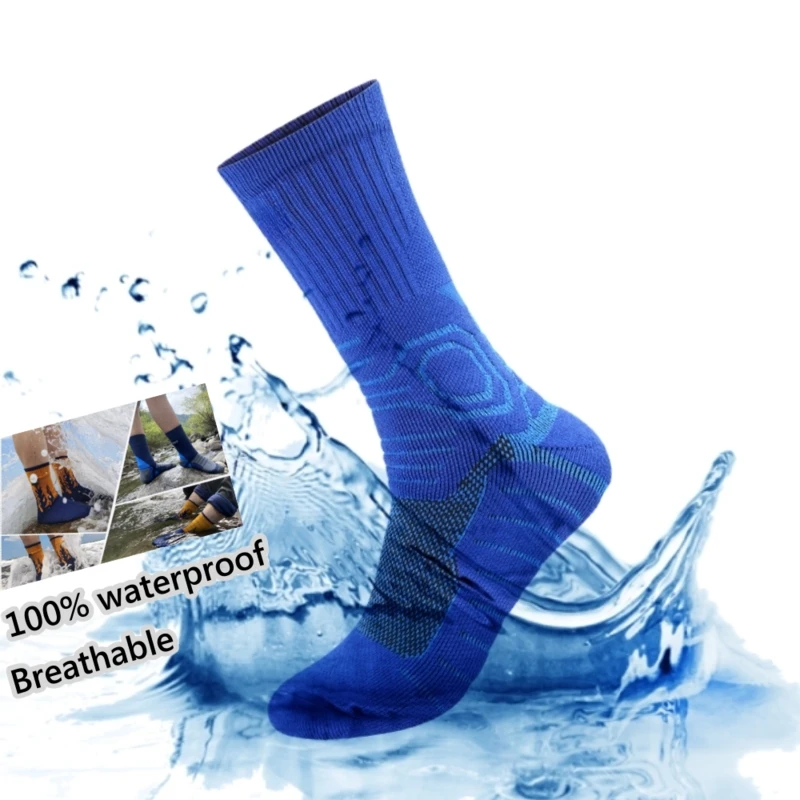 

Waterproof Socks Sweat-wicking Moisture-absorbing Breathable Skiing Camping Wading Climbing Unisex Outdoor Sports Socks