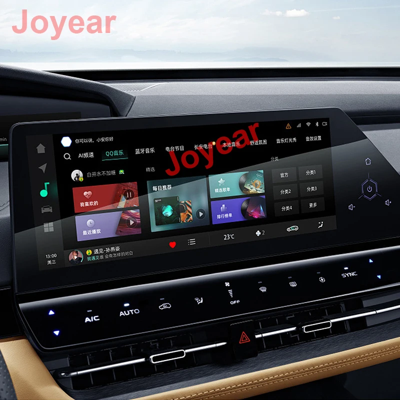 

For Changan UNIK UNI-K 2021-2022 Car Central Control Navigation Display Screen HD Tempered Film Dashboard Glass Film Accessories