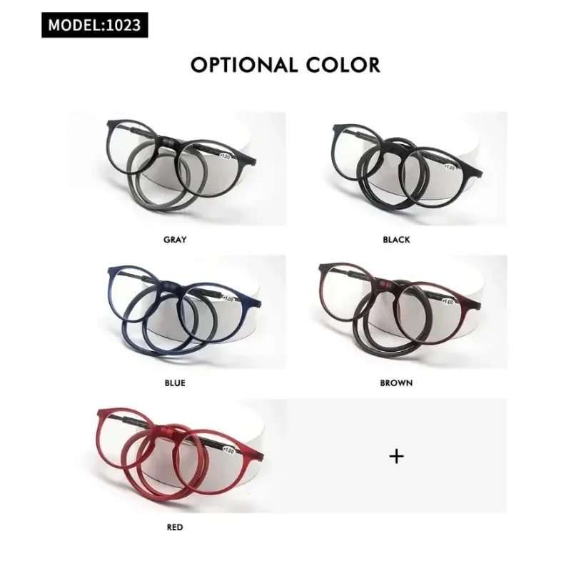 Очки для чтения TR90 с подвесной шеей мужские и женские защитой от синего света