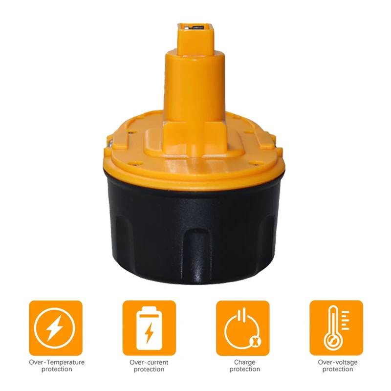 Для Dewalt 18 В аккумулятор 4800/6800/9800 мАч Ni-MH DC9096 DE9039 DE9096 DE9098 DE9503 DC212 сменные