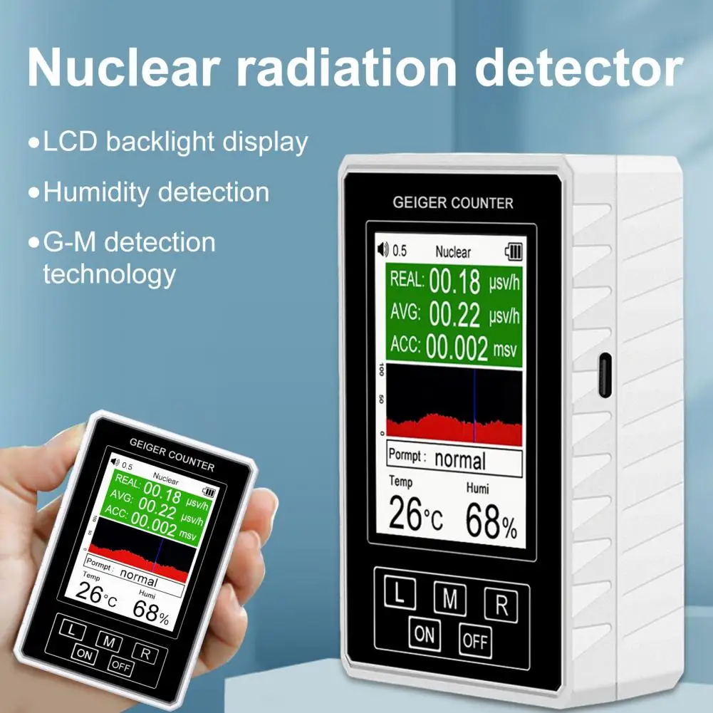 

1 Set BR-9B XR1 Pro Geiger Counter Nuclear Radiation Detector Betas Gamma X-rays Personal Dosimeter for Industry