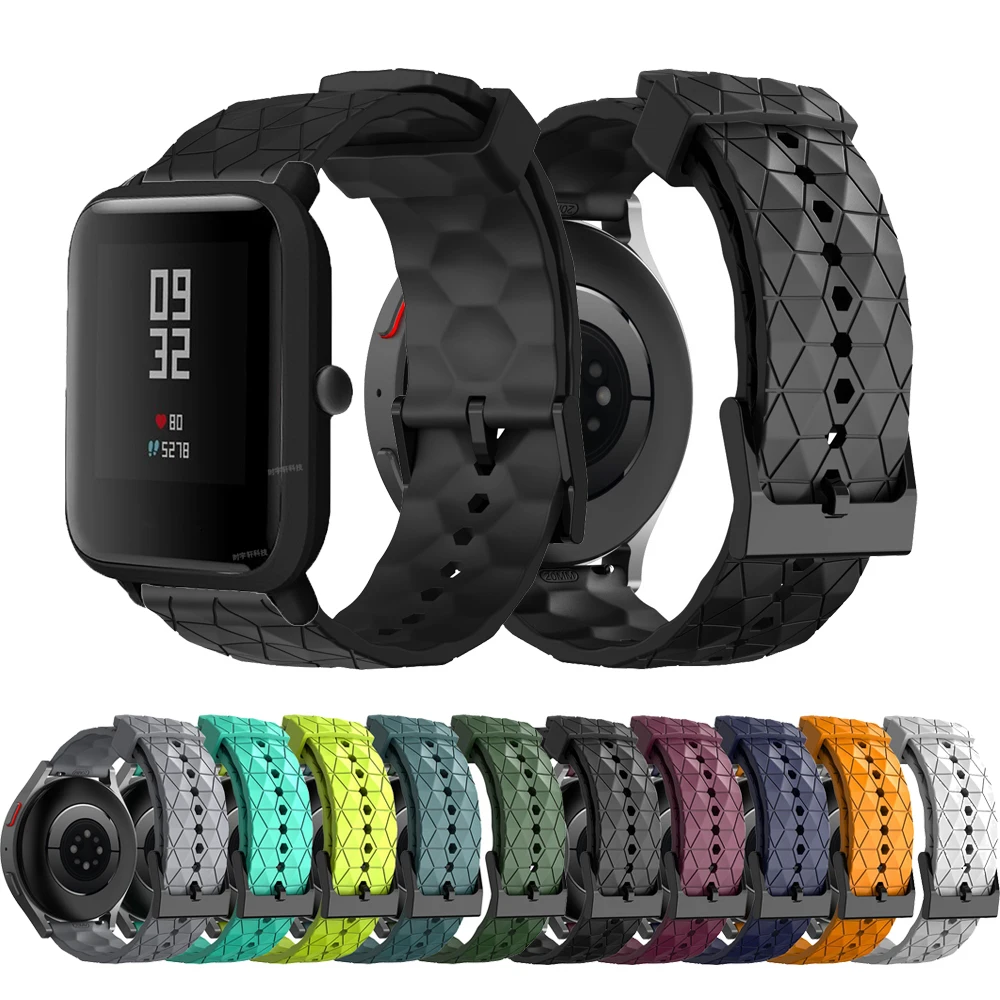 

Силиконовый ремешок 20 мм для Huami Amazfit GTS 2 Mini, браслет для Xiaomi Amazfit Bip S/Bip Lite/Bip 2/GTR 42 мм/Bip 1S /GTS 2 2E 3 4