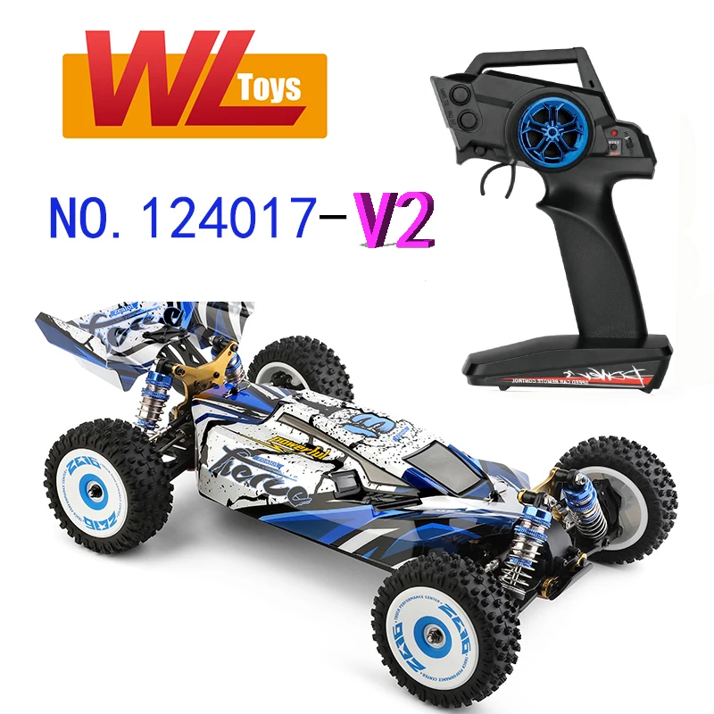 Wltoys V2 for 124017 124016 124019 124018 144001 RC Car RTR Vehicles Metal Chassis Off Road Model Machine 1/12 2.4G 4WD 75km/H