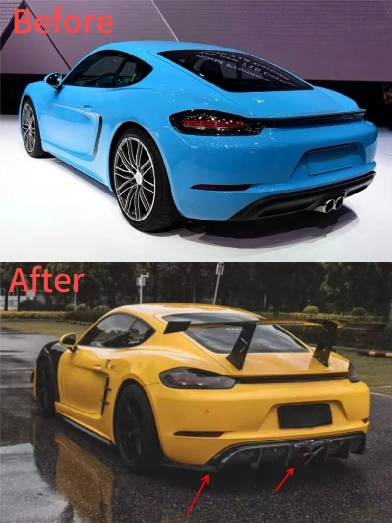 Задний диффузор Tak-d Style EVO из карбона для 718 Boxster Cayman, прямые поставки с завода, высокое качество (art.: 3920db263fc6b) - 3920db263fc6b