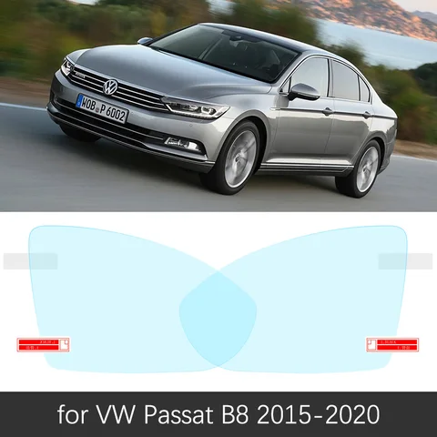 Противотуманная пленка для Volkswagen VW Passat B8 2015-2020 полное покрытие, противотуманная пленка для зеркала заднего вида, непромокаемая пленка, противотуманные пленки, прозрачные аксессуары