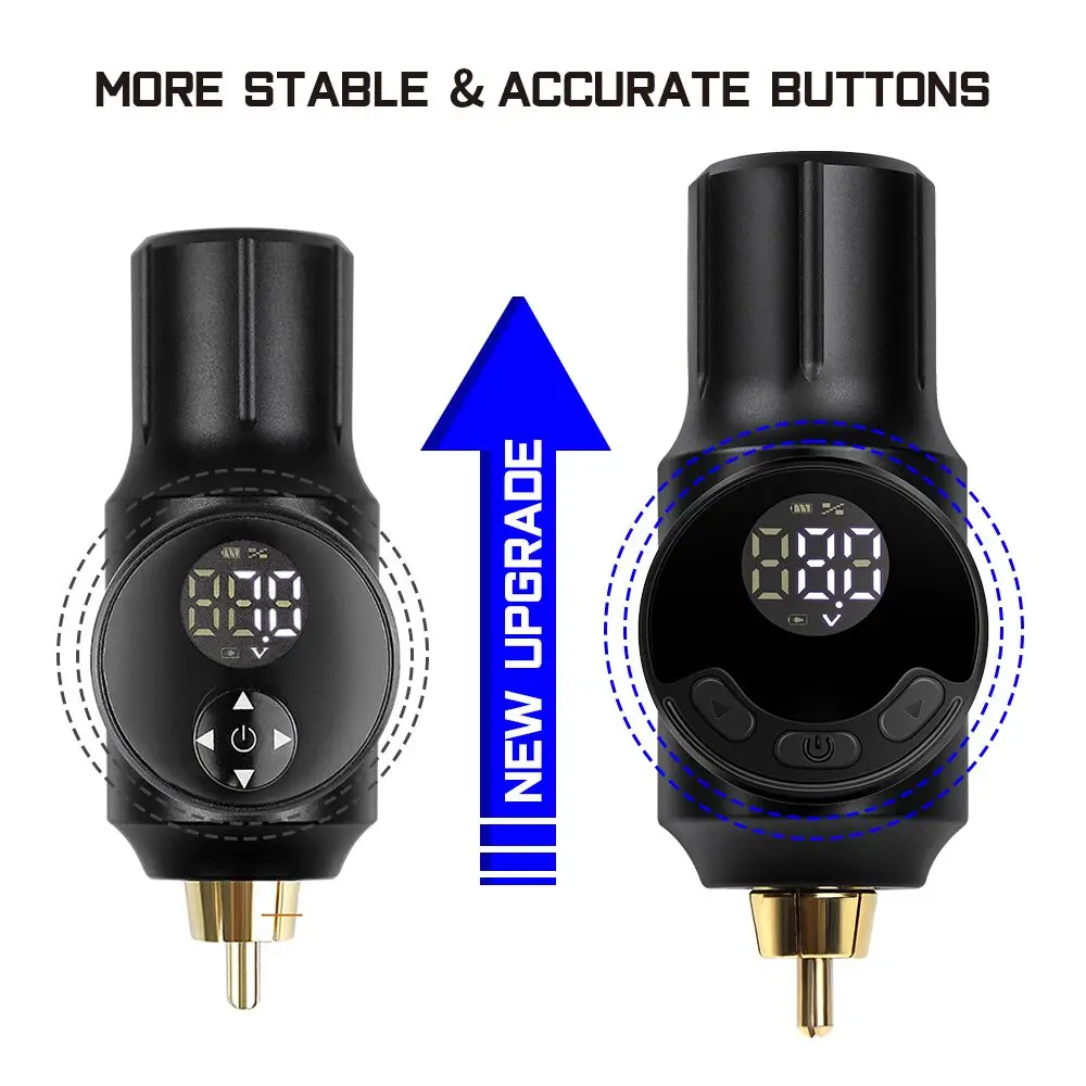 

Mini Wireless Tattoo Power Supply RCA Connector 1500mAh Tattoo Battery Pack With LCD Display For Tattoo Pen Machines