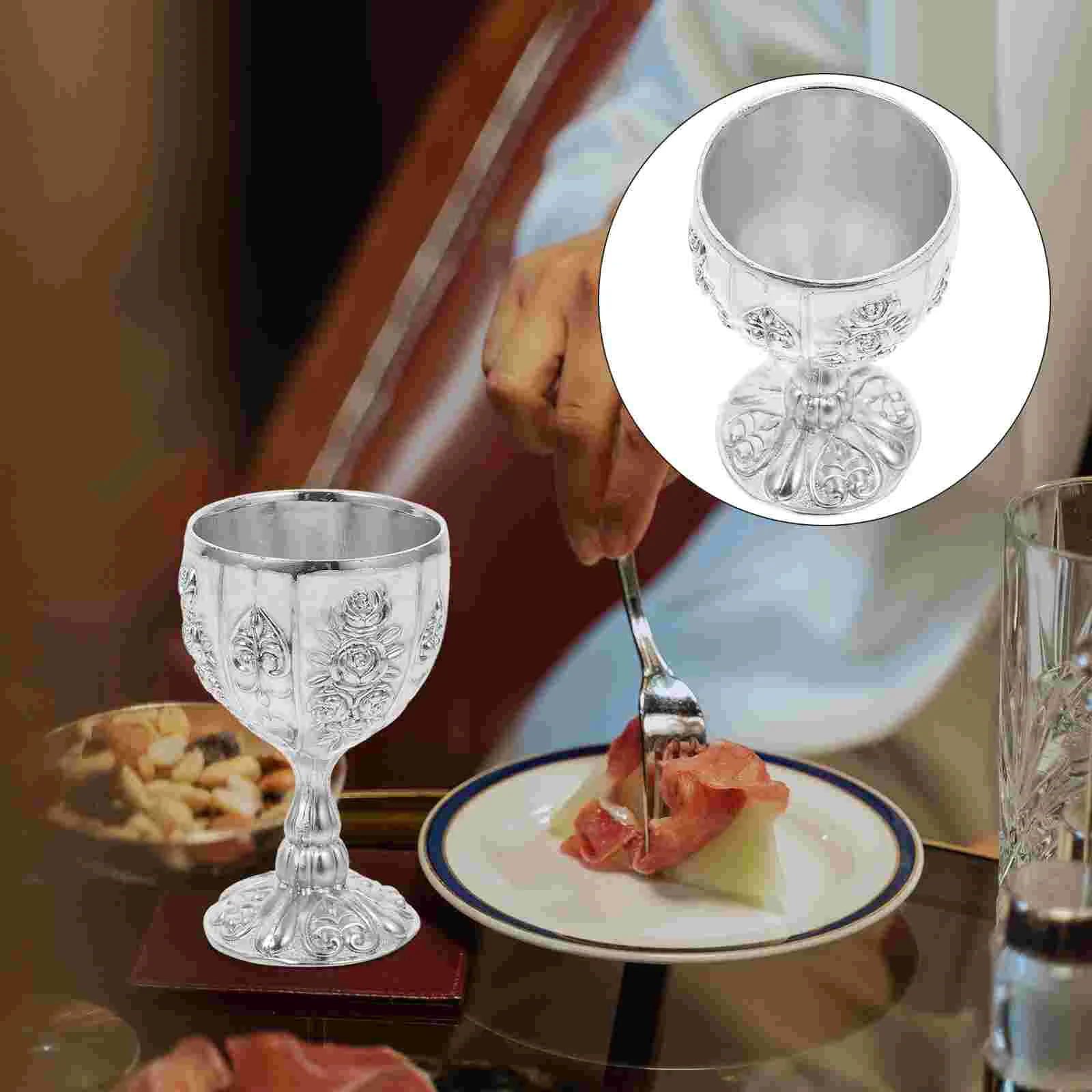 

Wedding Table Decor Champagne Glasses Cup Wood Shot Royal Chalice European High-end