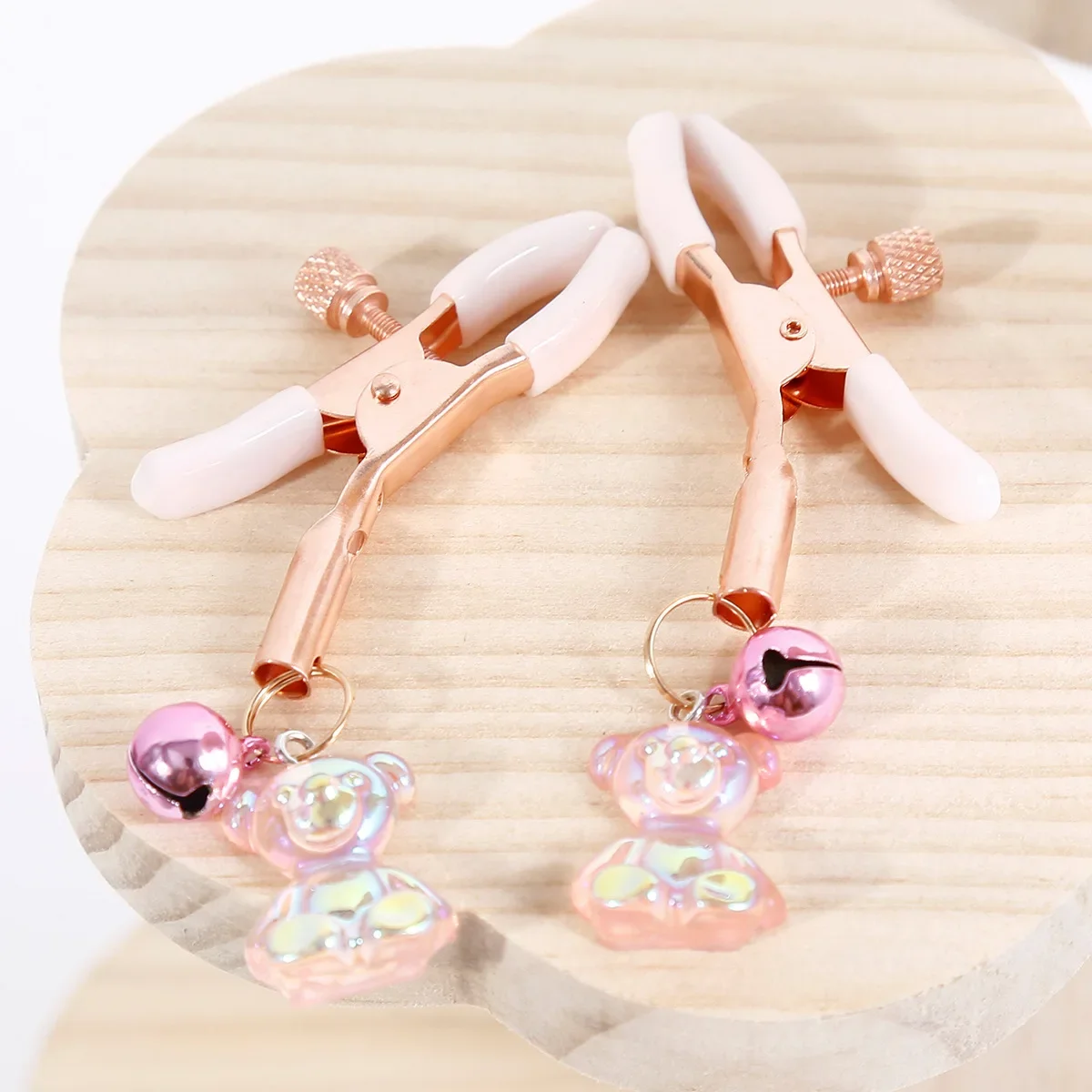 4-цветные регулируемые зажимы для груди с колокольчиками металлические сосков