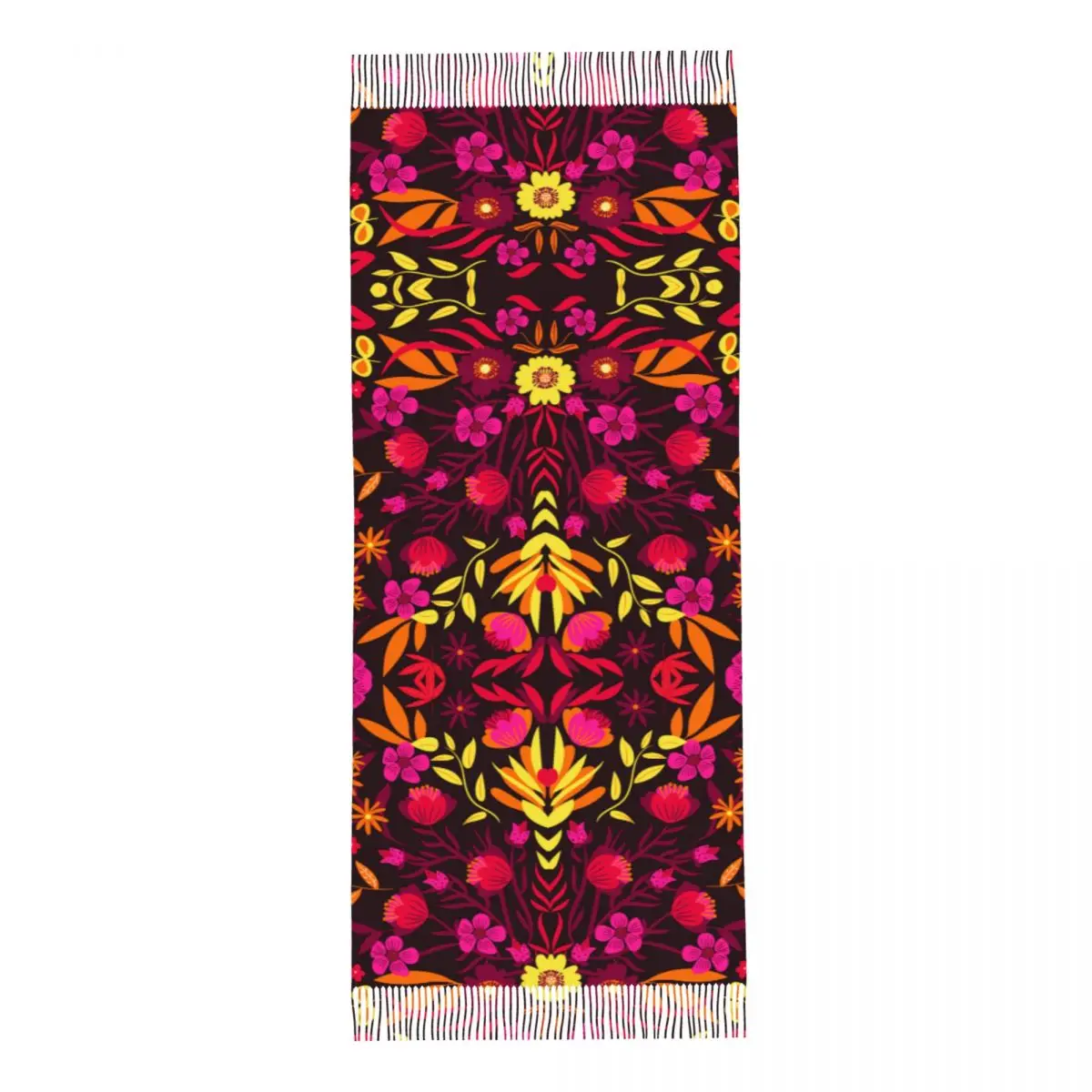 Индивидуальный Печатный традиционный мексиканский вышитый длинный ворс бахрома