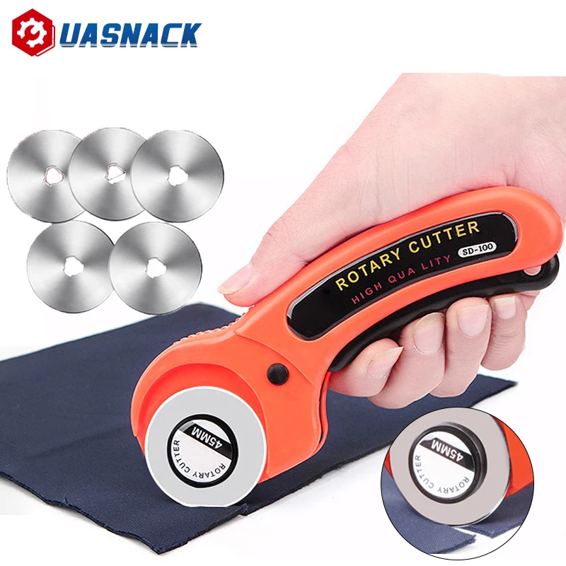 

Leathercraft 45mm Rotary Cutter Leather Cutting Tool Leather Craft Fabric Circular Blade Knife DIY Patchwork Sewing Quilting