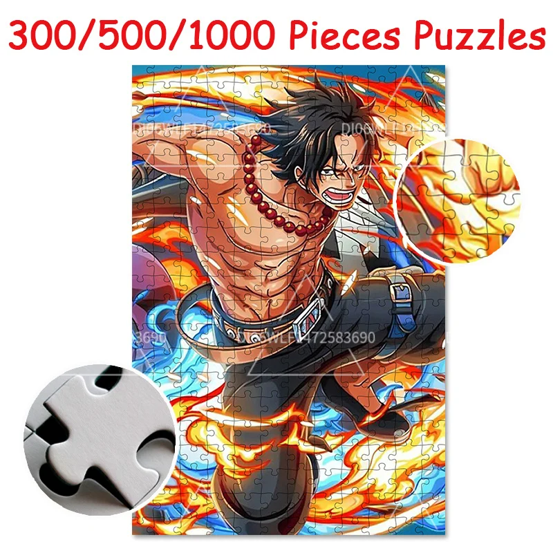 

Bandai цельный пазл игрушка Луффи плакат 300/500/1000 шт. деревянный пазл детские развивающие игрушки игры для взрослых