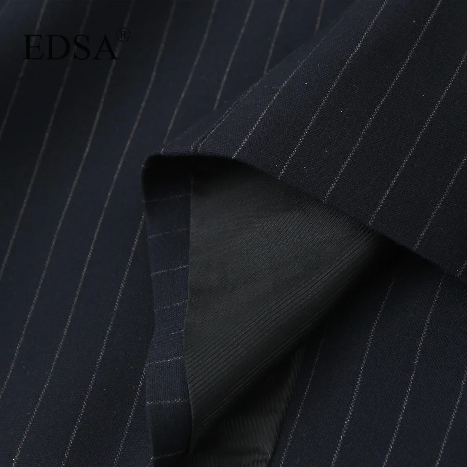 Женская винтажная зимняя куртка EDSA для офиса Повседневная Верхняя одежда с