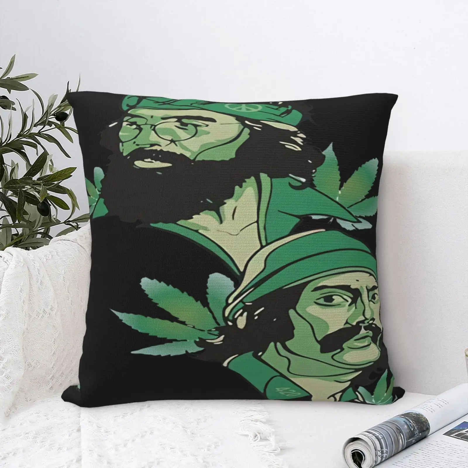 

Cheech & Chong Tribute Up In Pillow чехол, чехол для подушки на молнии, чехол для диванных подушек, белый декоративный чехол для гостиной, аниме