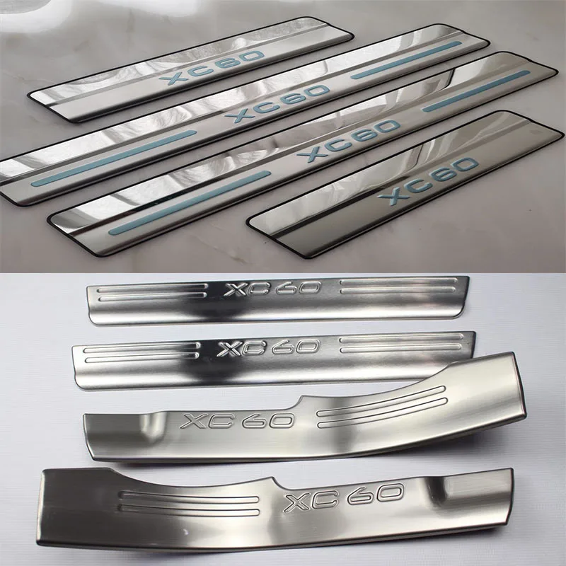 

Автомобильные аксессуары для Volvo Xc60 2011-2012 2013 2014-2017, дверная Фрикционная накладка, защитная пленка из нержавеющей стали, автомобильные наклейки