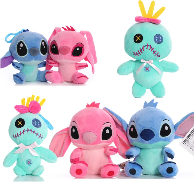 

Lilo & Stitch Disney Cartoon Plush Doll for Kids Anime Figures Toys Gold Kawaii Dolls Throw Pillow Boys Girls Birthday Xmas Gift