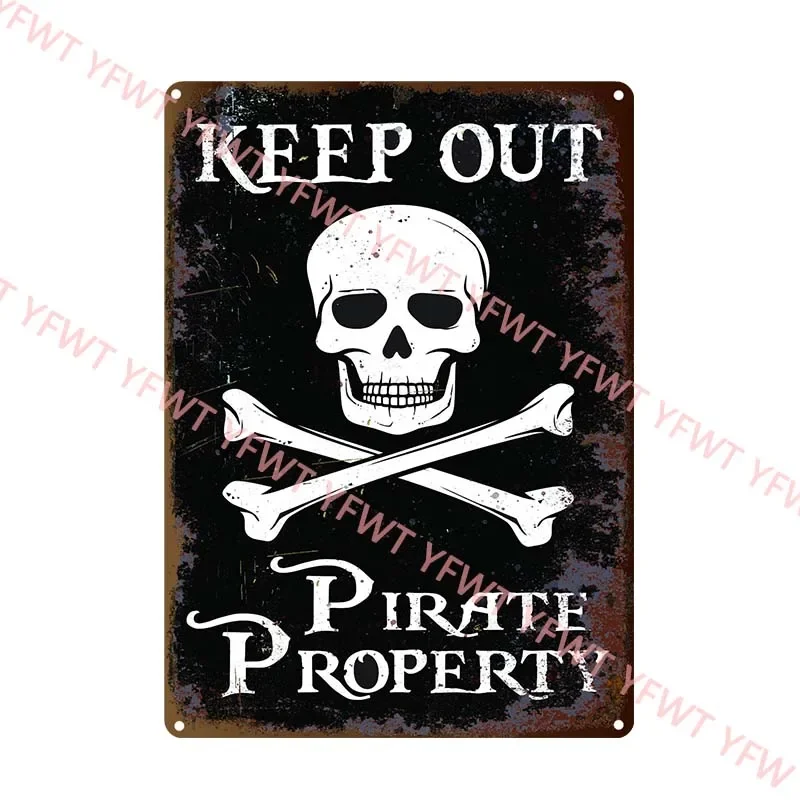 Металлическая Жестяная Вывеска Темная Опасность По Индивидуальному Заказу