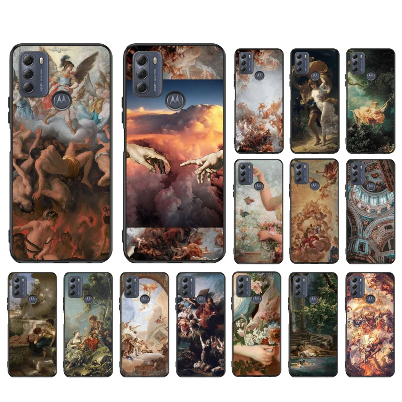 

Renaissance art Paint Phone Case for Motorola Moto Edge 20 Pro Edge 20 Lite E7 Power E40 E20 One Action G10 G Play G8 G9 G60 G50