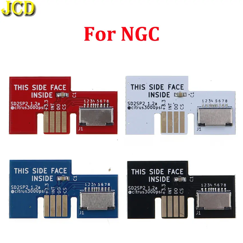 

JCD 1pcs For NGC Game Cube SD2SP2 SD Load SDL Micro SD Card Adapter TF Card Reader Repair Replacement