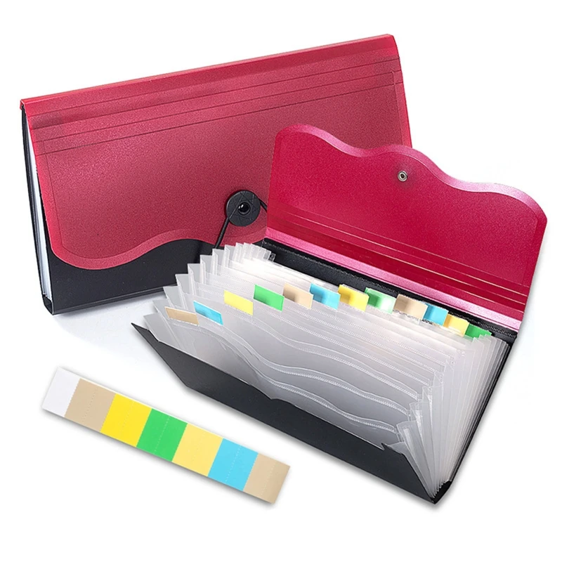 

Multi-layer File Wallet B5 Receipt Folder File Organizer Folder Document Folder Box for School Office Business Travel