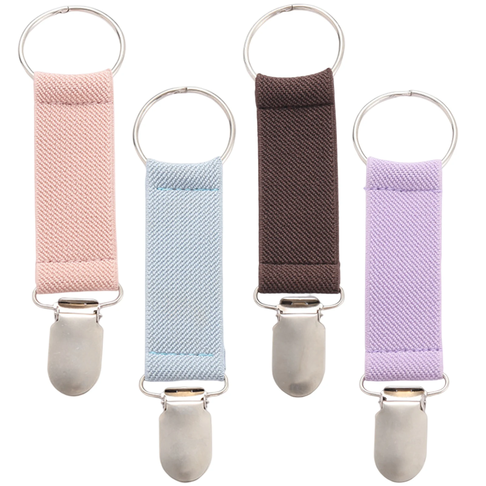 

4 шт., универсальные эластичные зажимы для рюкзака, сумки, платьев, шарфа