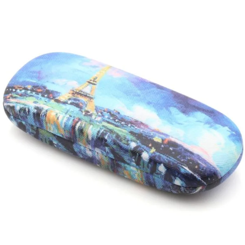 

2023 New Eyewear Cases Oil Painting Pattern Fresh Retro Cute Children Glasses Case 8315